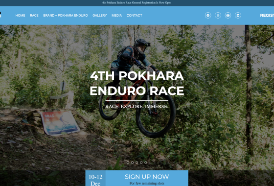 Pokhara Enduro — Event Registration Web Platform